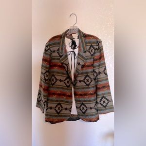 Vintage Southwest light flannel jacket